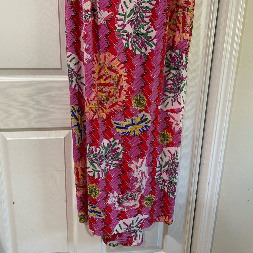 Zac Posen Target 20th Anniversary Collection Pink‎ Safety Pin Maxi Size 18 W - Picture 4 of 13